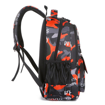 2024 New Backpack Fashion Camouflage Printed Nylon Oxford Cloth Bag ຄວາມອາດສາມາດຂະຫນາດໃຫຍ່ Travel Backpack ນັກຮຽນຖົງໂຮງຮຽນ