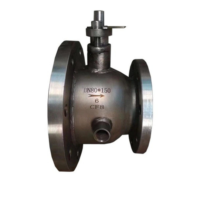 球阀保温bq41f16p不锈钢夹套一体式变径法兰球阀