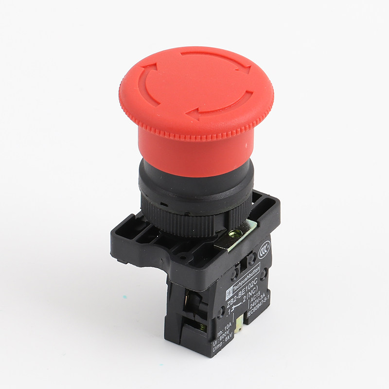 按钮xb2-es542蘑菇头急开关一常开孔22mm其它