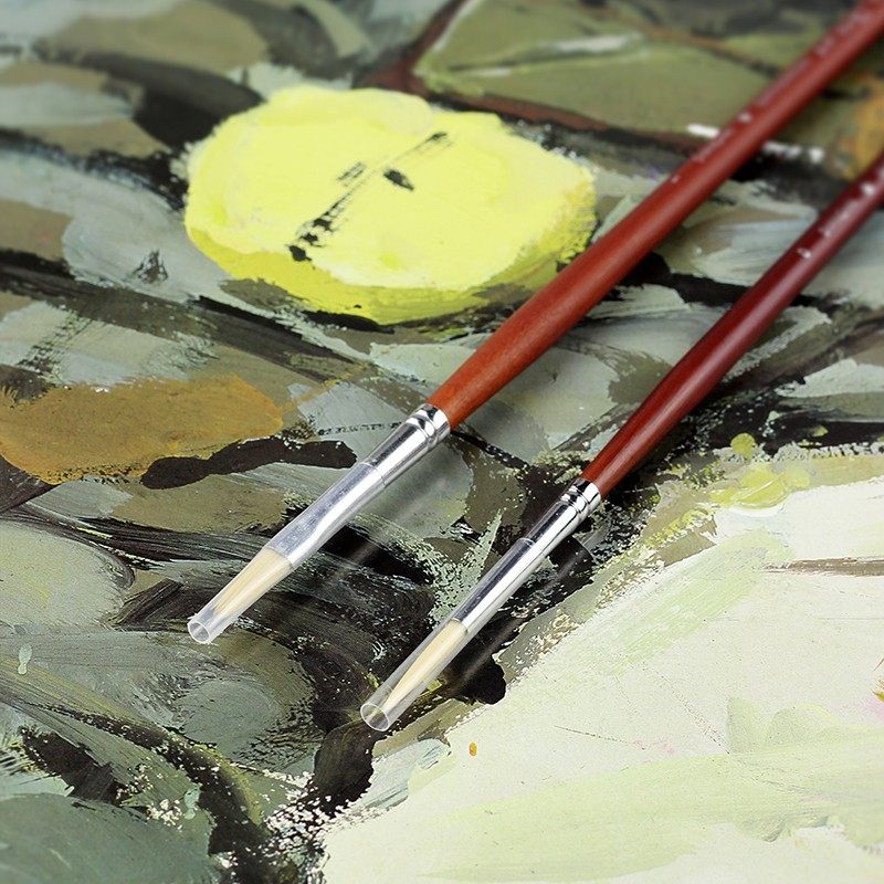 毕加索水粉勾线笔单只学生美术色彩画画油画丙烯勾线笔