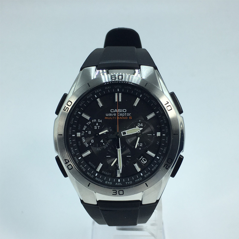 卡西欧太阳能手表Casio WVQ-M410-1双显防水光动能三眼6局电波表