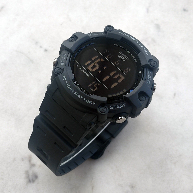 卡西欧手表casioae-1500wh-8b新款反显多功能防水学生电子表日韩腕表