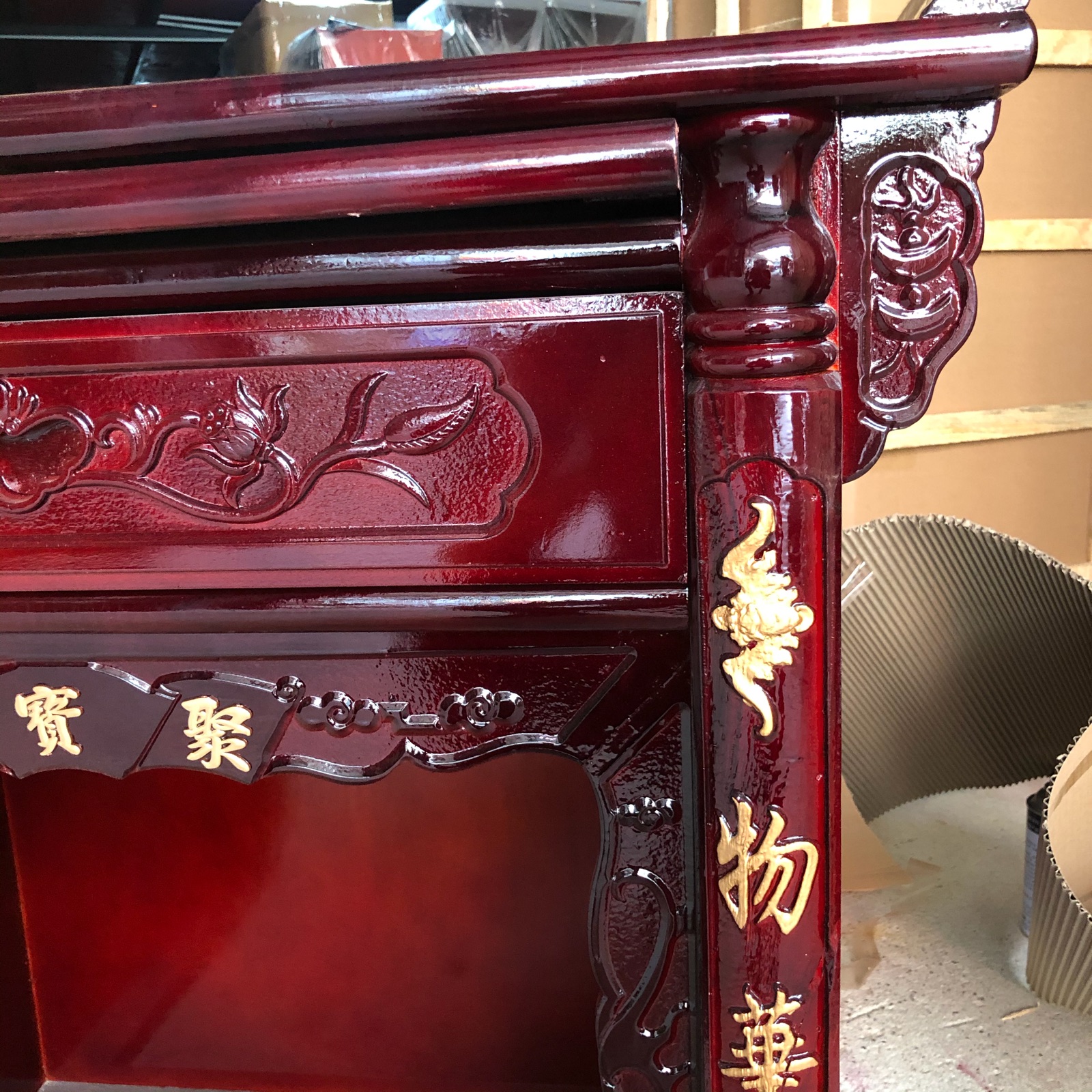 地主下层神台佛龛财神爷供奉观音保家供桌供台家供桌