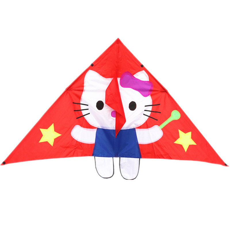 2021款红色hellokitty凯蒂猫风筝儿童微风易飞成人风筝