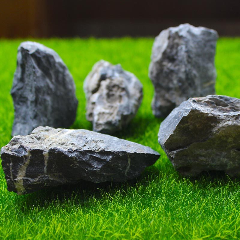 造景青龙鱼缸一石石头景观假山草缸盆景石小块造景