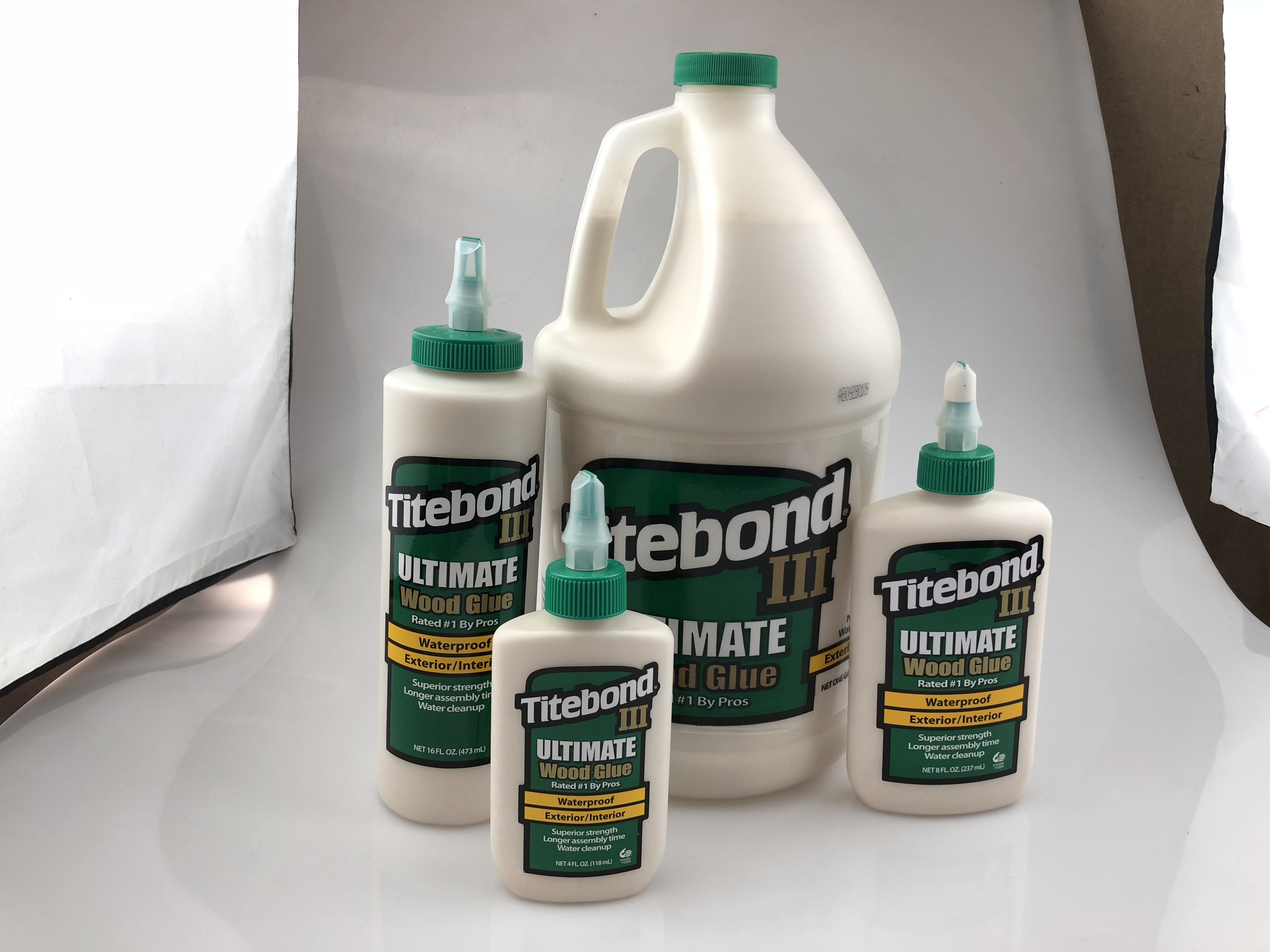 进口titebond黄乳胶水家具乐器吉他木工拼板维修胶水