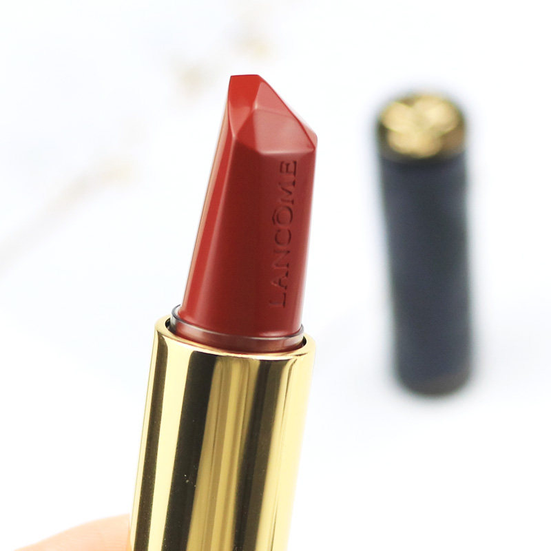 lancome兰蔻口红196#小蛮腰菁纯丝绒雾面哑光胡萝卜唇膏