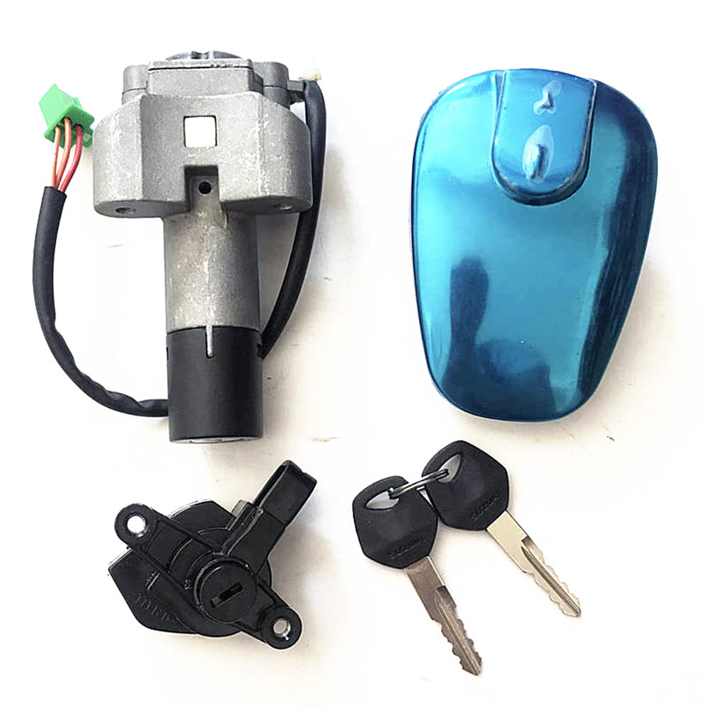 适配油箱门锁电门套锁轻骑qs125-3agsx骏威铃木摩托车车锁
