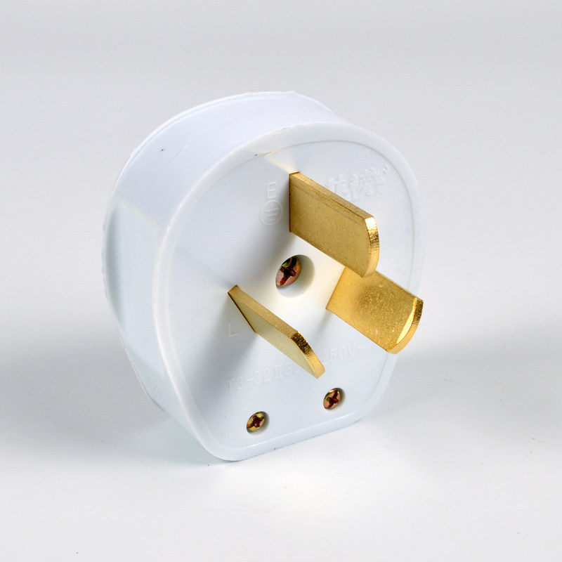 龙榜32a插头三孔电源插座柜式空调柜机大功率纯铜插脚插头