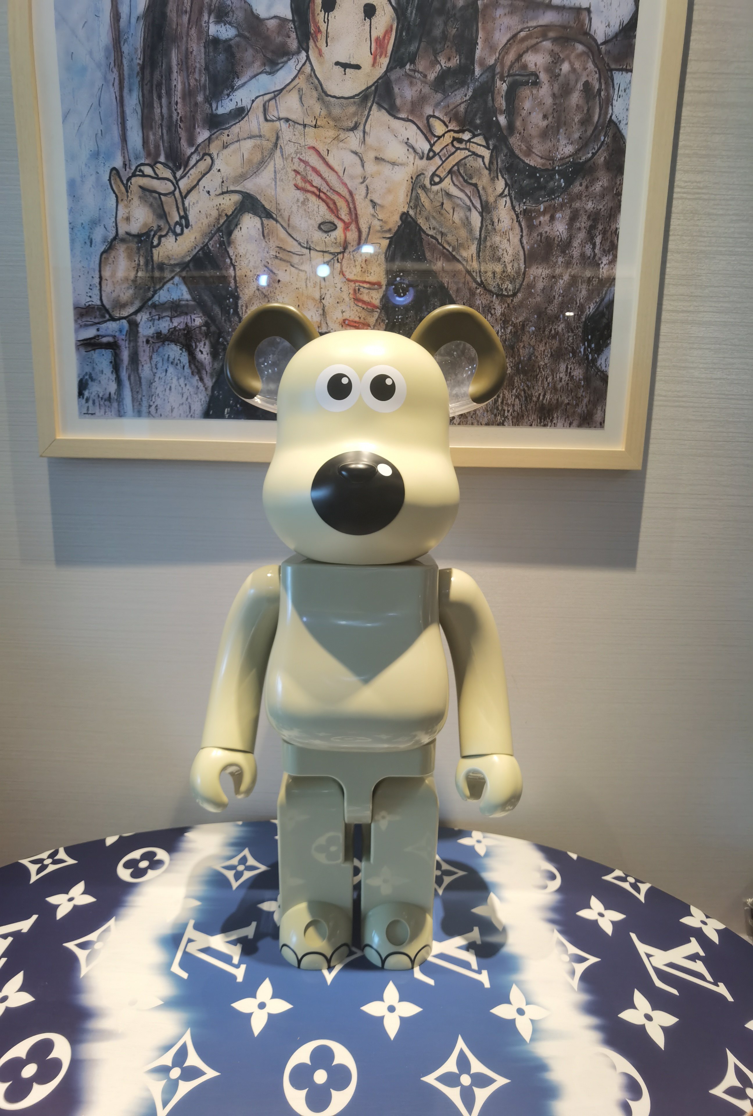 官方正品现货bearbrick1000%无敌掌门全新仅拆积木熊手办