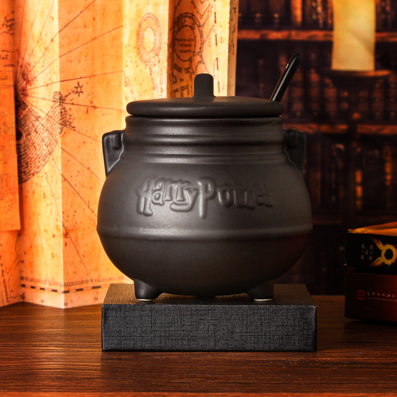 哈利波特马克动漫周边魔药陶瓷坩埚霍格沃兹魔法锅送创意礼盒