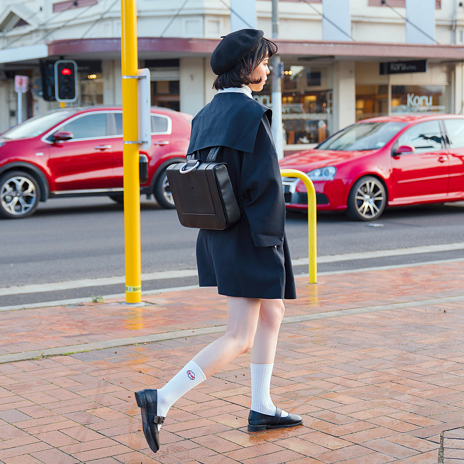 高腰袜子女韩版外穿ins潮秋冬季高帮中筒袜纯棉可爱日系韩国网红