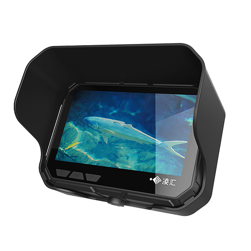 凌汇可视高清探鱼器锚鱼竿专用红外夜视水下探鱼器