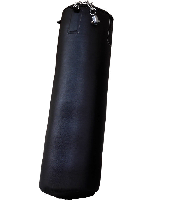 拳击沙包黑金刚挂式沙袋实心pu皮质散打武术拳击沙袋