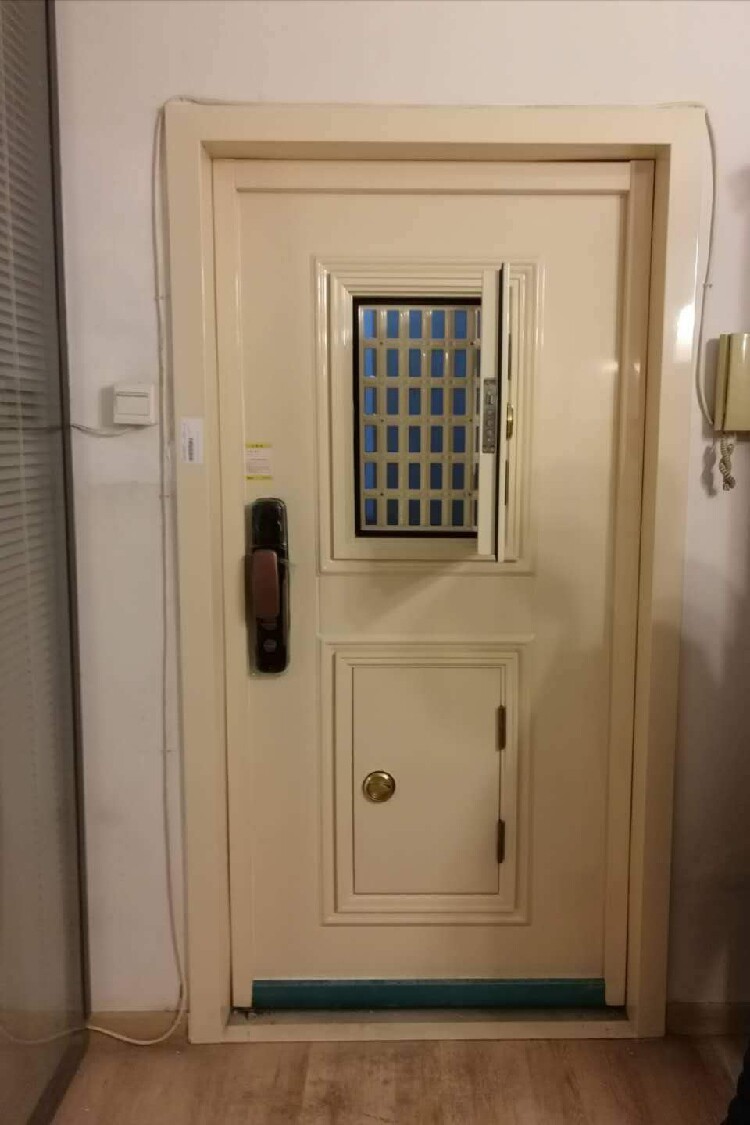 日上防盗门家用通风风门中门白色加厚甲级隔音进户门