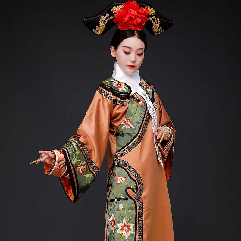 影视古装甄嬛传同款清朝皇后旗服满族宫廷常服民族服装