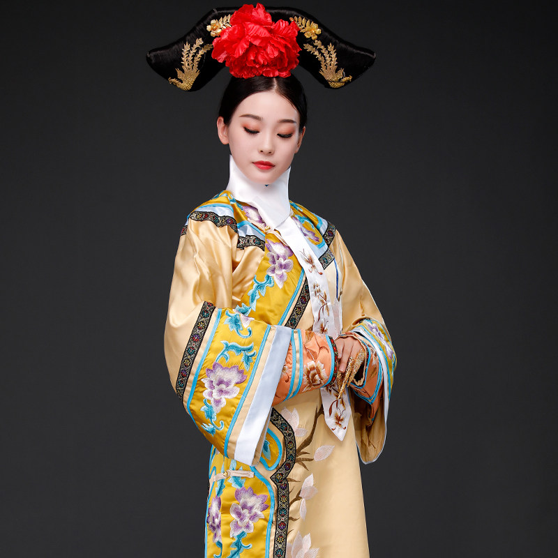 经典影视古装甄嬛传同款清朝旗服满族宫廷常服民族服装