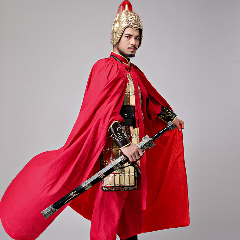 古装影视将军铠甲武士战袍元帅盔甲古装剧剧组民族服装