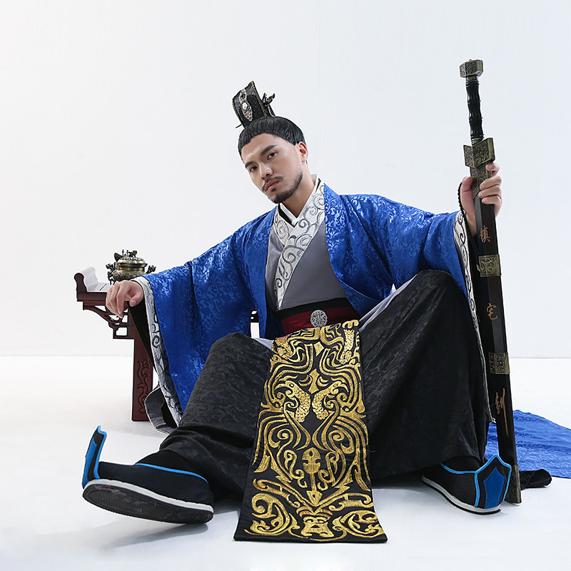 古装珂卡蝶影影视棉麻汉服汉朝大臣臣服军服民族服装