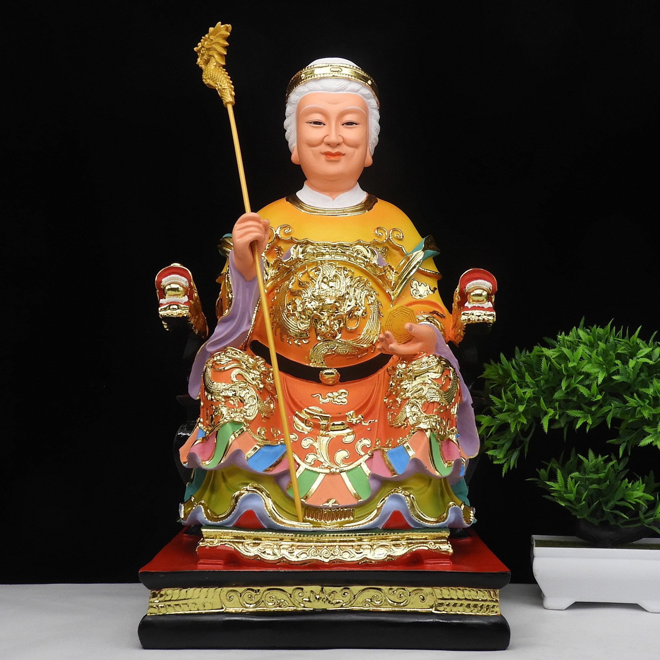 老母佛像神像无生树脂摆件无声无极摆件