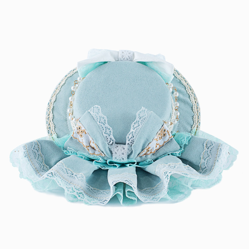 gardenia原创创优雅系洛丽塔复古宫廷圆顶蕾丝小礼帽lolita洛丽塔配饰