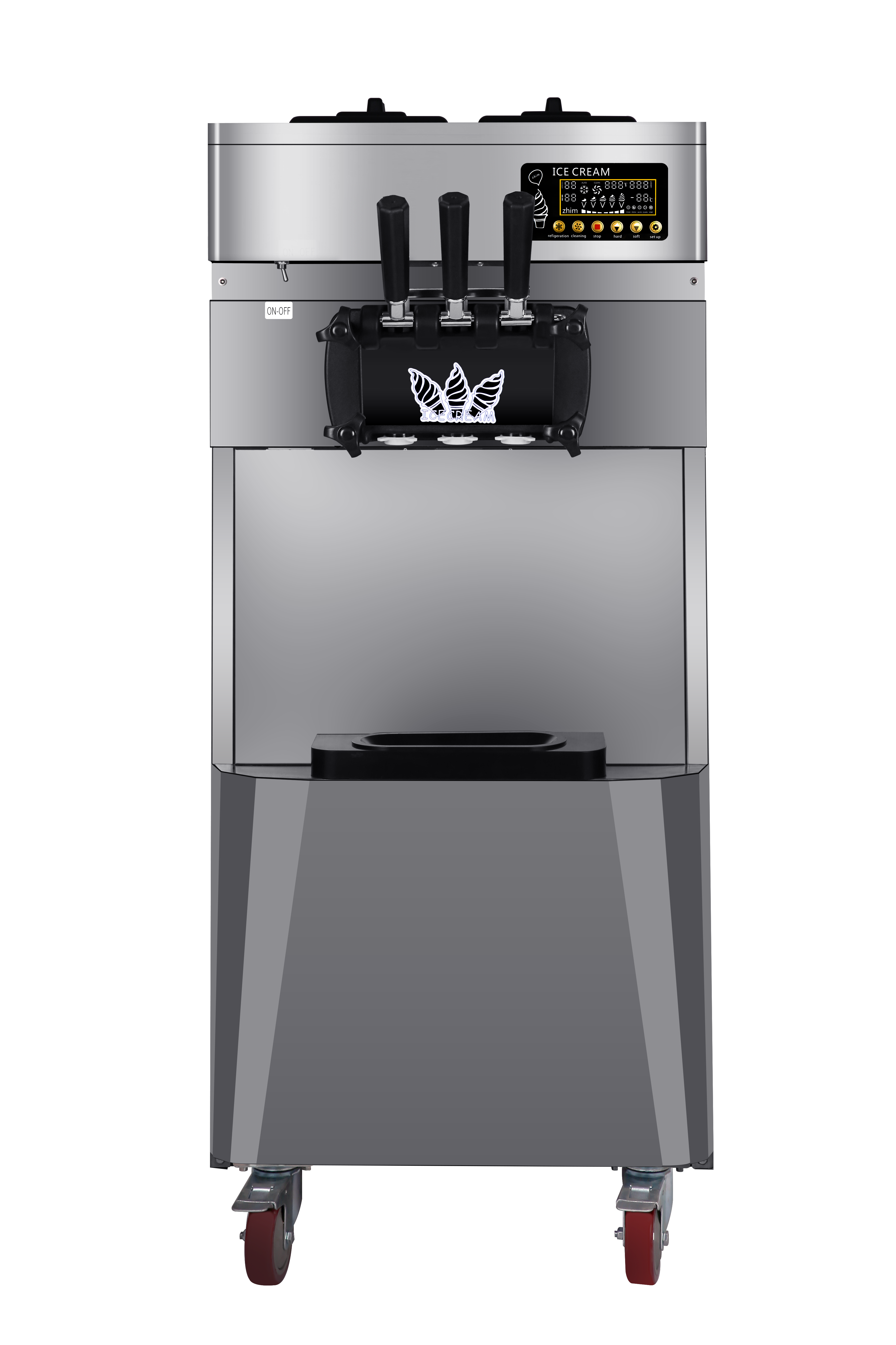 全自动冰淇淋机立式冰激凌机甜筒机商用产量保鲜预冷高膨化商用冰淇淋