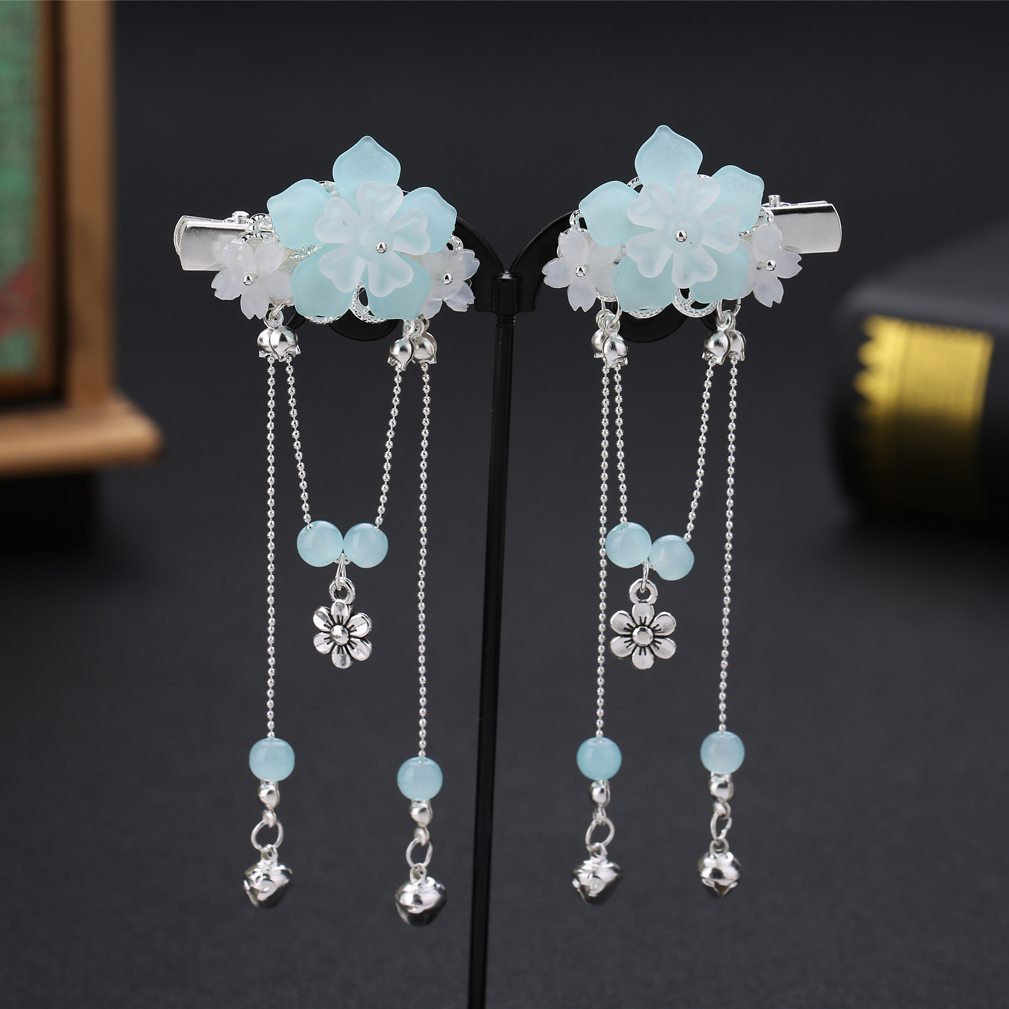 汉服头饰儿童发卡女童古风发饰超仙古代流苏发饰