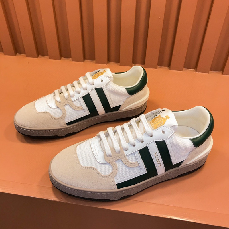 大淘人折扣商城 鞋子 高/版lanvin浪凡男鞋女鞋拼色休闲运动鞋系带