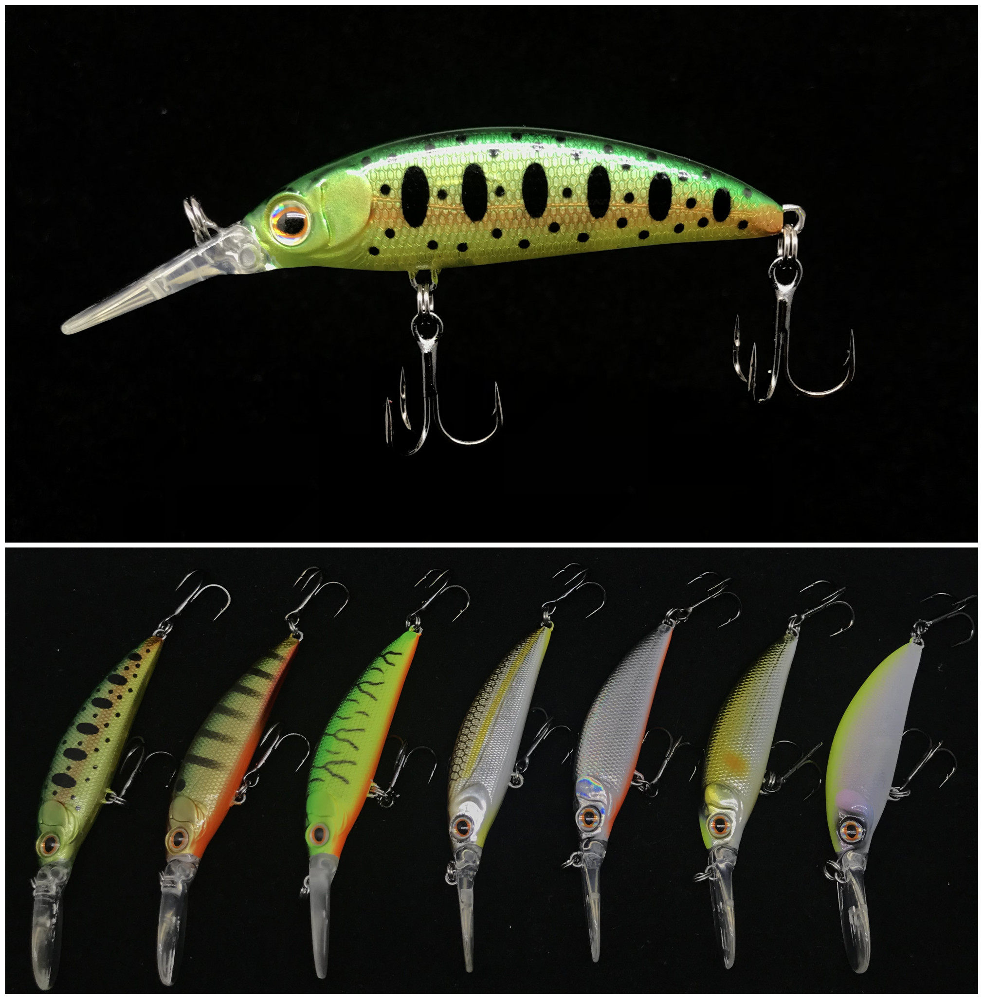 鱼饵深潜米诺鳜鱼路亚5cm52g长舌鲈鱼假饵硬饵鱼饵