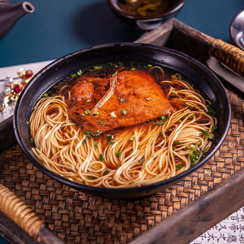 小仙苏式奥灶面焖肉排爆鱼葱油拌方便面速食组合面条