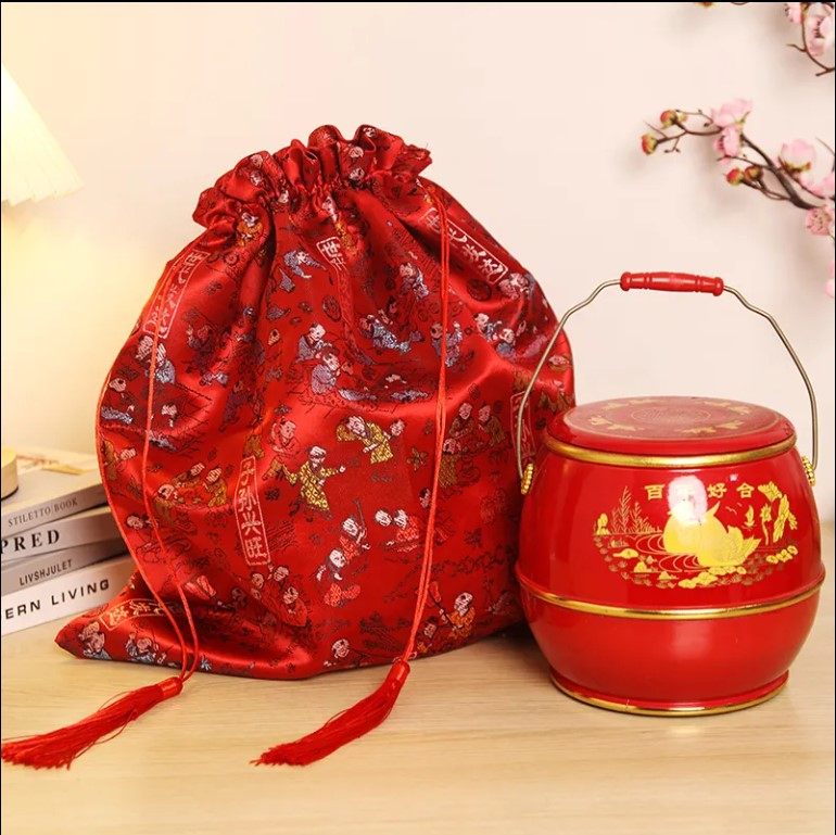 子孙袋子五宝果子袋装红枣花生桂圆莲子布艺节庆布艺用品