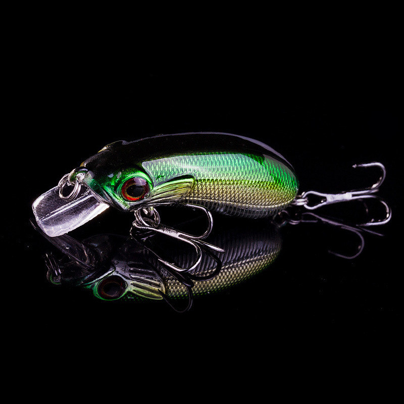 米诺路亚饵钓鱼饵摇滚胖子crank胖鱼波扒内置活饵