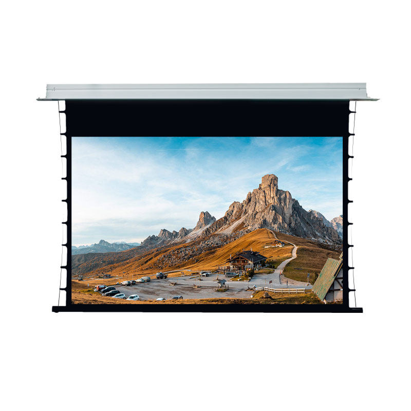 电动perfectisan拉线幕布投影仪藏式幕隐天花抗光钉子幕布