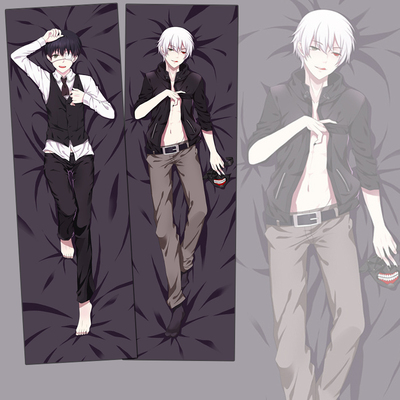 金木抱枕东京食尸鬼动漫周边腐女全身双面定制动漫毛绒