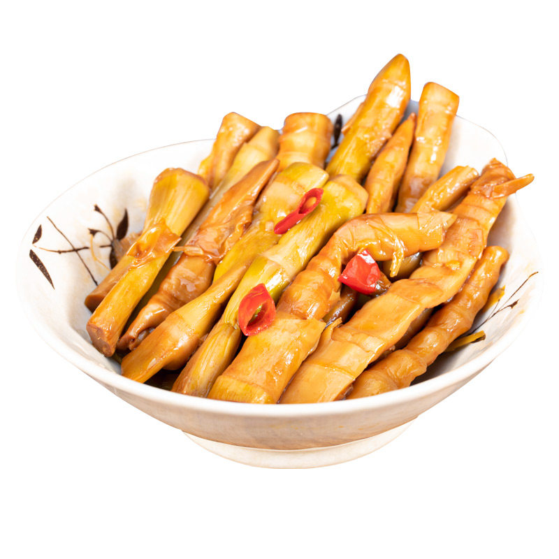 卤笋尖开袋即食临安天目油焖笋小竹笋下饭菜春笋条130g袋装