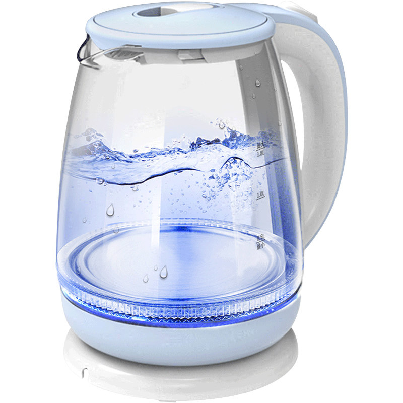 奥克斯高硼硅玻璃电热烧水壶透明家用全自动煮茶器多功能泡茶专用
