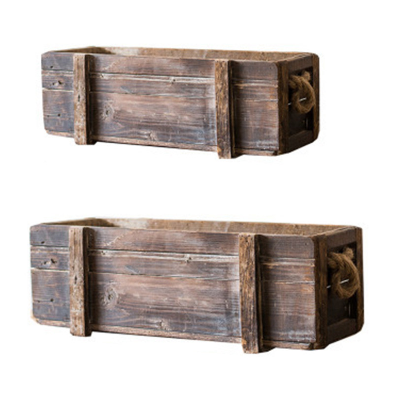 拍摄复古木质做旧木箱道具年代装饰箱子旧物其他工艺饰品