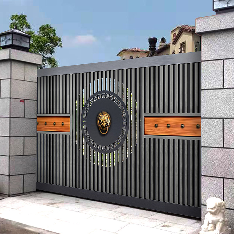 新中式别墅入户建房自建农村大门门铝院门门庭庭院门