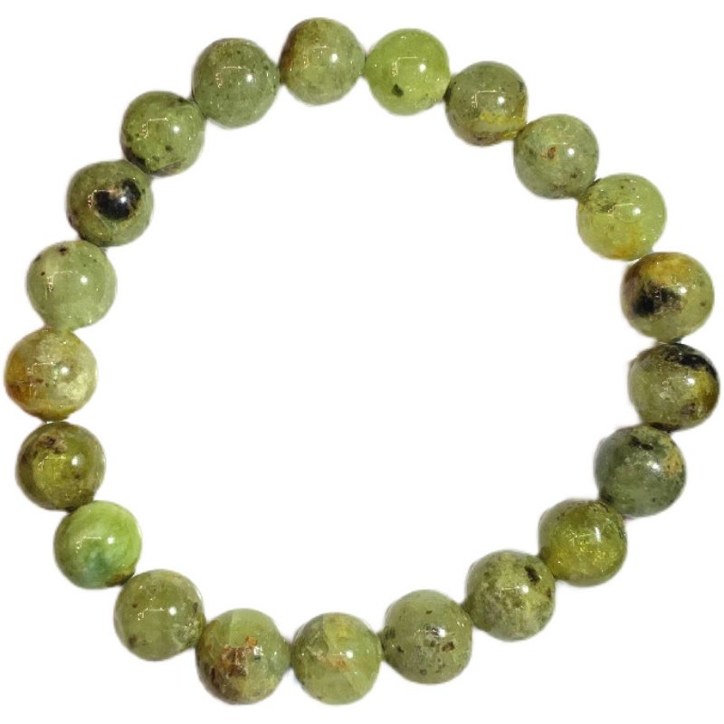 天然弗莱礼物石礼物女人宝石翠绿四大天王手串绿色手链