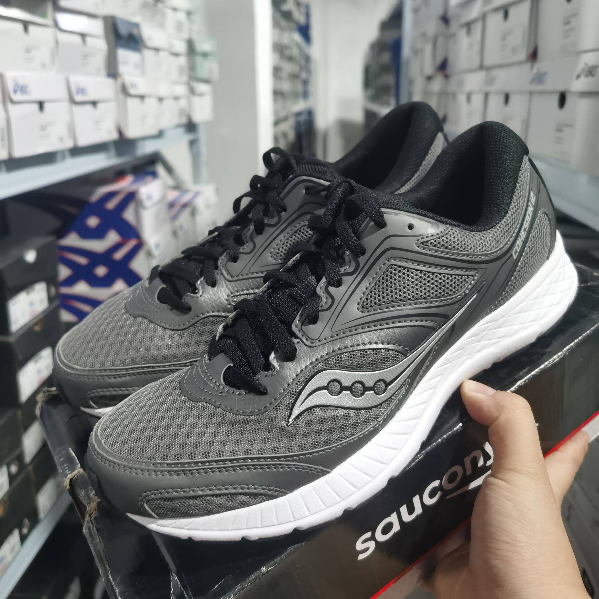 索康尼sauconycohesion凝聚轻便透气缓震男跑鞋跑步鞋