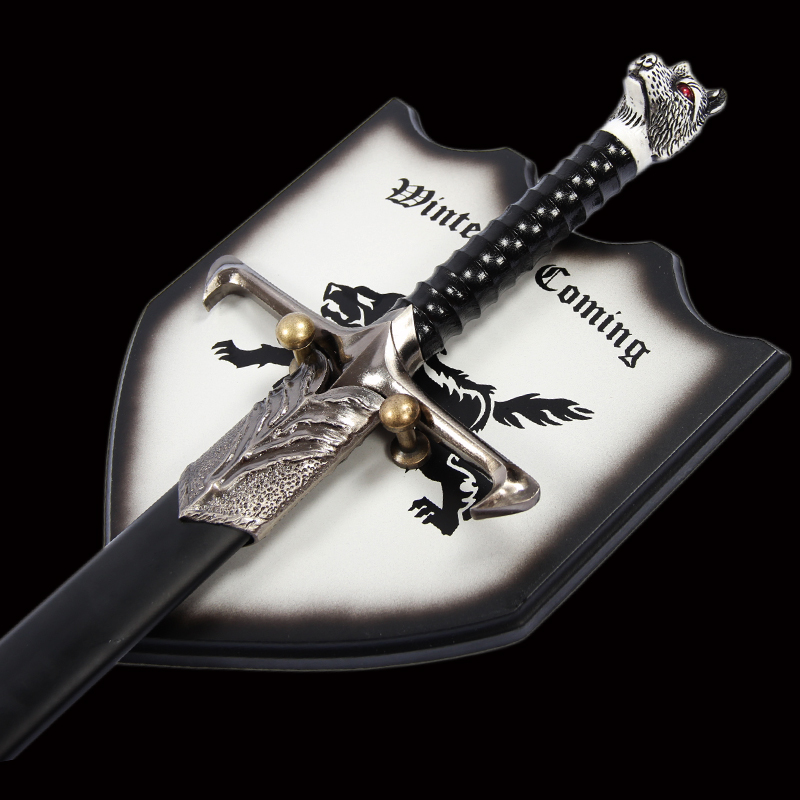 权利游戏冰与火之歌带鞘长爪剑冰原冰原狼狼剑武器游戏实物周边