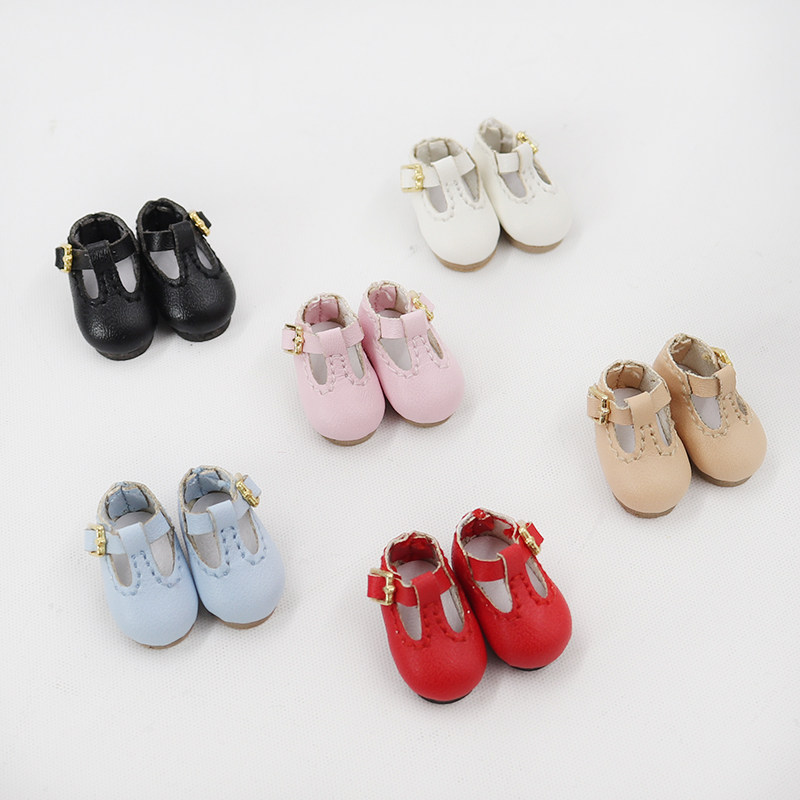 dbsblytheicy布娃娃日字皮鞋ob11鞋子obitsu11平底娃娃