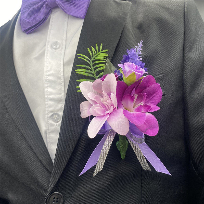 商务公司年会磁铁胸花贵宾佩戴开业活动剪彩胸花