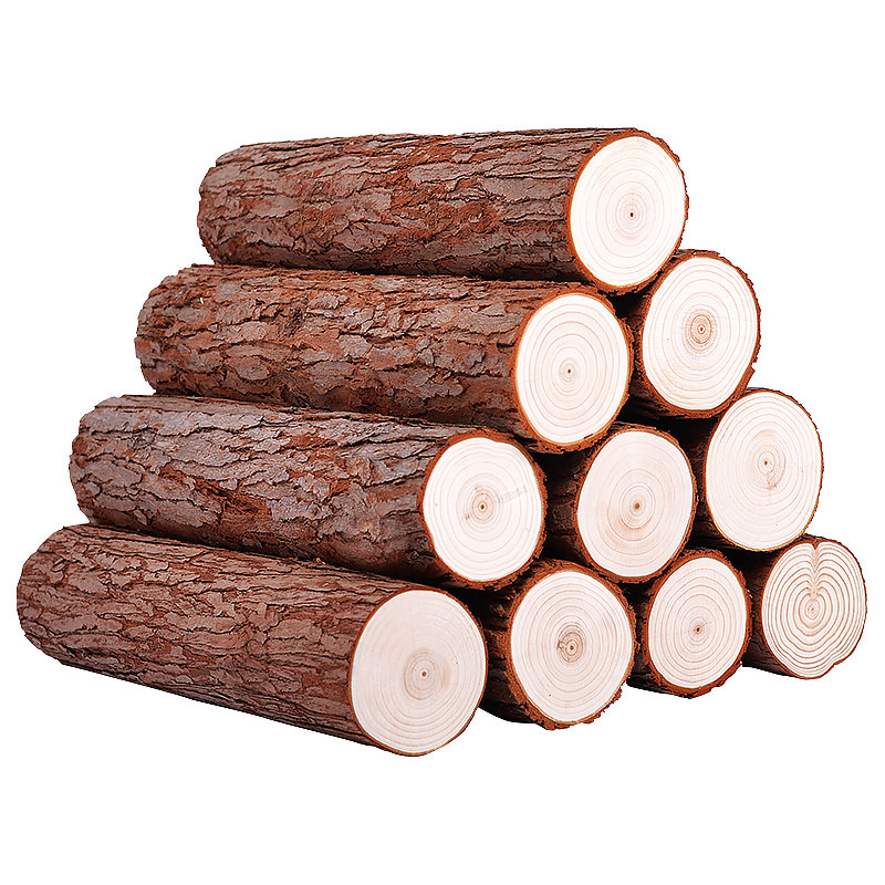 壁炉木头装饰原木桩摆件小木桩子圆木桩树桩实木材杉木柴围栏栅栏