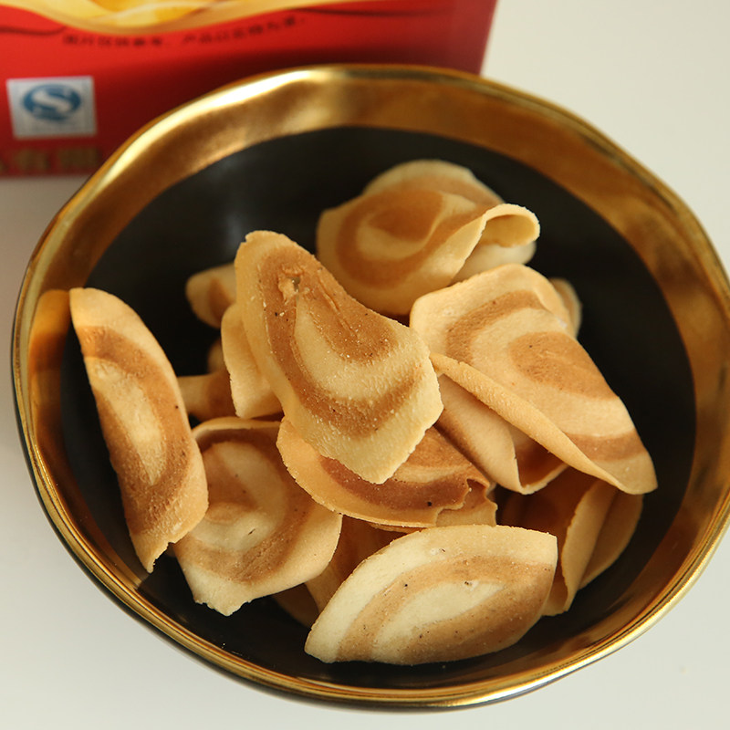 开平特产彬记牛耳饼礼盒装330g1x4独立包装猫耳朵休闲零食品