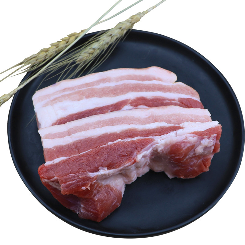 五花王明公冷冻瘦肉黑土整块猪肉新鲜肉带明公生猪肉