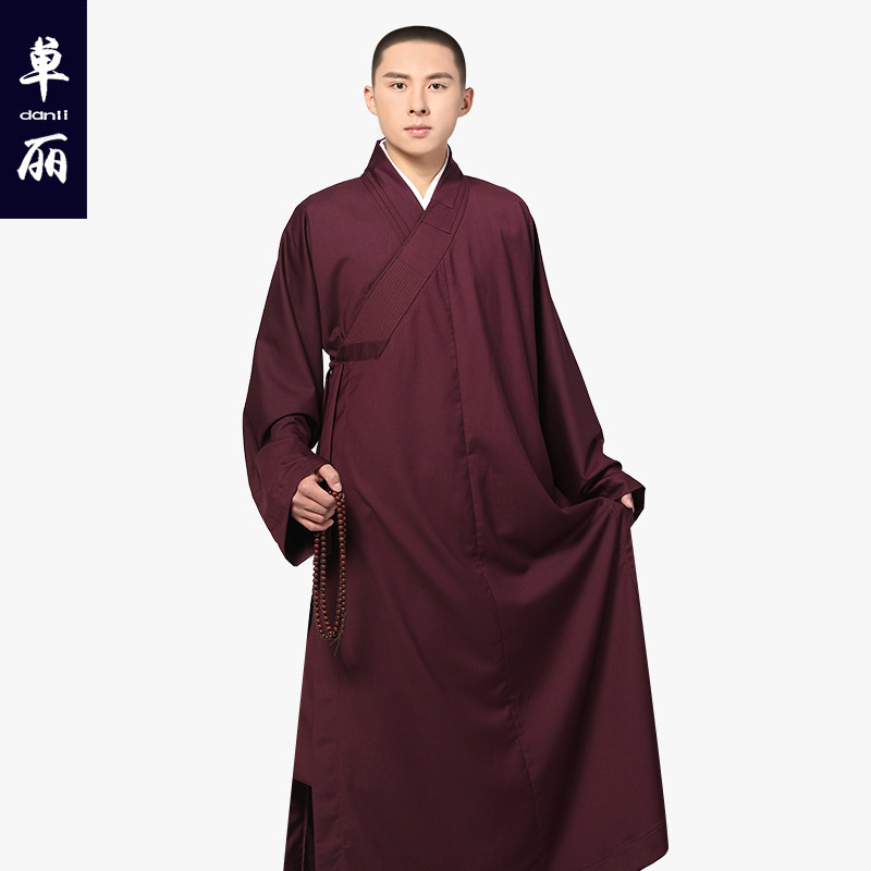 单丽尚远春秋哔叽僧服长褂僧袍长衫大褂庄严民族服装