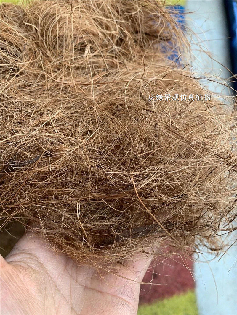 装饰棕毛棕丝花艺盆栽铺面拍摄道具填充小鸟仿真绿植