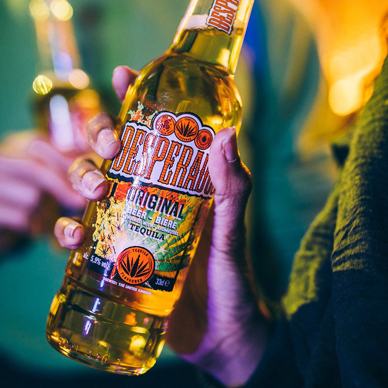 荷兰亡命之徒desperados龙舌兰味啤酒酒精拉格330m24瓶啤酒