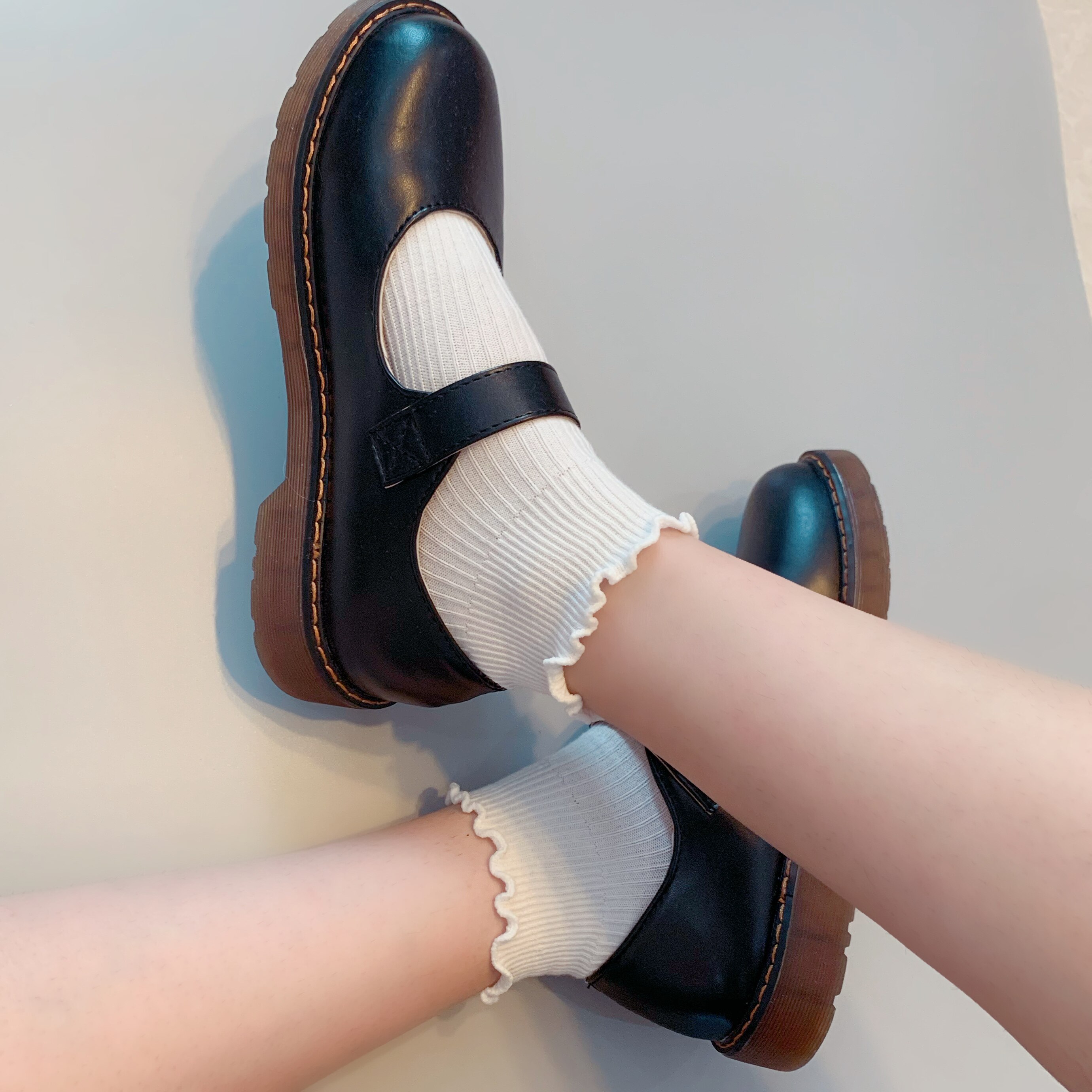 可爱船袜女韩国学院jk纯棉日系花边堆堆夏季短袜